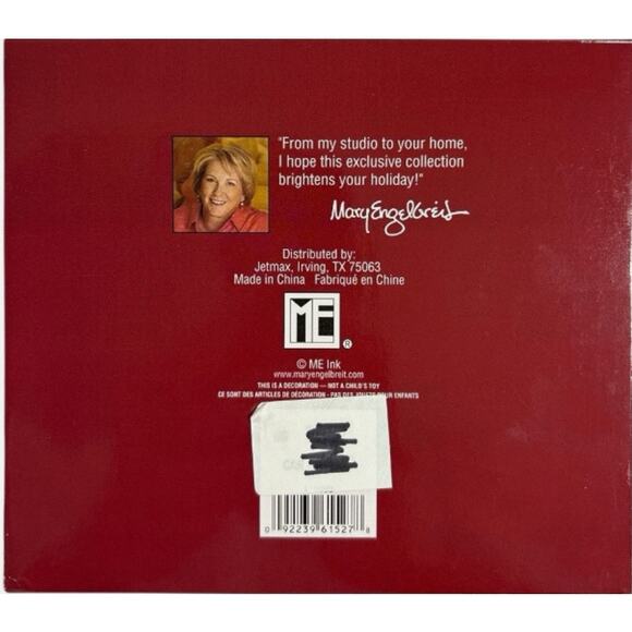 Mary Engelbreit Teapots Christmas Ornaments Set of 3 Boxed Holiday Decor NIB - Picture 3 of 3